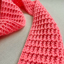 Load image into Gallery viewer, Sugar, Sugar (Strawberry Sugar Wafer) Scarf Crochet Pattern