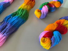 Load image into Gallery viewer, Lollipop Hand Dyed 100% Merino Wool Superwash Extra Soft DK Yarn