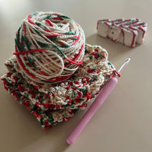 Load image into Gallery viewer, It’s Beginning to Look a Lot Like Christmas Hand Dyed 80% Superwash Merino Wool, 20% Baby Alpaca Worsted Yarn