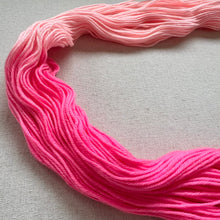 Load image into Gallery viewer, OOAK Variant (Trial 8) of Yummy & The Middle Combined - Hand Dyed 100% Merino Wool Superwash Extra Soft DK Yarn
