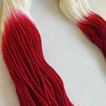 Load image into Gallery viewer, Velvet (Red Velvet Cake) Hand Dyed Merino Wool & Recycled Nylon Superwash Sock/Fingering Yarn
