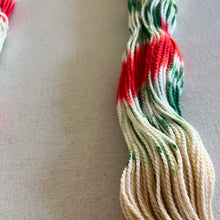 Load image into Gallery viewer, It’s Beginning to Look a Lot Like Christmas Hand Dyed 80% Superwash Merino Wool, 20% Baby Alpaca Worsted Yarn