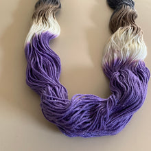 Load image into Gallery viewer, OOAK Variant of Amethyst (Trial 2) Hand Dyed Superwash Merino Wool & Nylon Sparkle Sock Yarn