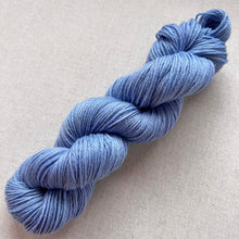 Load image into Gallery viewer, OOAK Variant of Blue Jeans (Trial 2) Hand Dyed Merino Wool Superwash DK Yarn