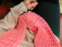 Load image into Gallery viewer, Sugar, Sugar (Strawberry Sugar Wafer) Scarf Crochet Pattern