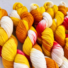 Load image into Gallery viewer, Upside Down Hand Dyed Merino Wool Superwash Sport Yarn