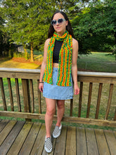 Load image into Gallery viewer, Wide Awake Scarf Crochet Pattern - One Hank Wonder