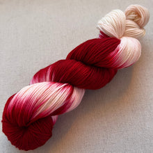 Load image into Gallery viewer, Velvet (Red Velvet Cake) Hand Dyed Merino Wool Superwash Sport Yarn