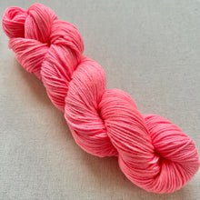 Load image into Gallery viewer, Yummy (Strawberry Sugar Wafer) Hand Dyed 100% Merino Wool Superwash Extra Soft DK Yarn