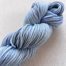 Load image into Gallery viewer, OOAK Variant (Trial 7) of Blue Jeans Hand Dyed Superwash Merino Wool Worsted Yarn