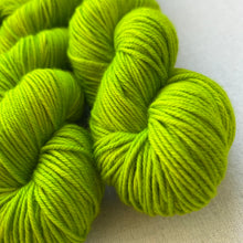 Load image into Gallery viewer, Diet Mountain Dew Hand Dyed 100% Merino Wool Superwash Extra Soft DK Yarn