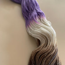 Load image into Gallery viewer, OOAK Variant of Amethyst (Trial 2) Hand Dyed Superwash Merino Wool & Nylon Sparkle Sock Yarn