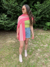 Load image into Gallery viewer, Sugar, Sugar (Strawberry Sugar Wafer) Shawl Crochet Pattern