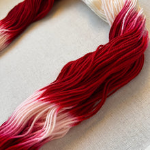 Load image into Gallery viewer, Velvet (Red Velvet Cake) Hand Dyed Merino Wool Superwash Sport Yarn