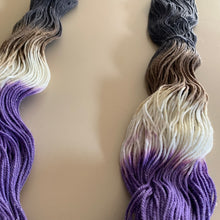 Load image into Gallery viewer, OOAK Variant of Amethyst (Trial 2) Hand Dyed Superwash Merino Wool & Nylon Sparkle Sock Yarn