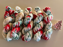 Load image into Gallery viewer, It’s Beginning to Look a Lot Like Christmas Hand Dyed 100% Merino Wool Superwash Chunky Yarn