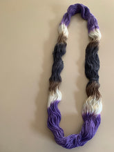 Load image into Gallery viewer, OOAK Variant of Amethyst (Trial 2) Hand Dyed Superwash Merino Wool & Nylon Sparkle Sock Yarn