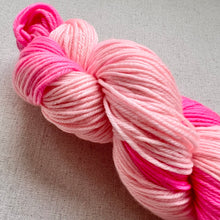 Load image into Gallery viewer, OOAK Variant (Trial 8) of Yummy & The Middle Combined - Hand Dyed 100% Merino Wool Superwash Extra Soft DK Yarn