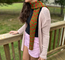 Load image into Gallery viewer, Something to Love (One & Two-Color Version) Scarf Easy Crochet Pattern