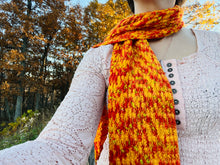 Load image into Gallery viewer, Falling Scarf Crochet Pattern - Sock/Fingering Weight Yarn - One Hank Wonder