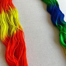 Load image into Gallery viewer, OOAK Variant of Birds of a Feather (Trial 2) Hand Dyed 100% Merino Wool Superwash Extra Soft DK Yarn