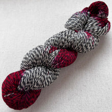 Load image into Gallery viewer, OOAK Variant (Trial 5) of Velvet -  Hand Dyed Marled Wool Yarn