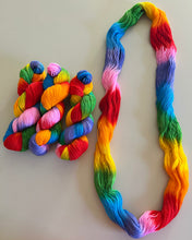 Load image into Gallery viewer, Lollipop Hand Dyed 80% Merino Wool, 20% Recycled Nylon Superwash Sock/Fingering Yarn