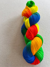Load image into Gallery viewer, Birds of a Feather Hand Dyed 80% Merino Wool, 20% Recycled Nylon Superwash Sock/Fingering Yarn