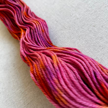 Load image into Gallery viewer, OOAK Variant (Trial 4) of Donut Go Breaking My Heart Hand Dyed Superwash Merino Wool Worsted Yarn