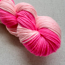 Load image into Gallery viewer, OOAK Variant (Trial 8) of Yummy & The Middle Combined - Hand Dyed 100% Merino Wool Superwash Extra Soft DK Yarn