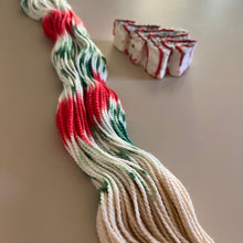 Load image into Gallery viewer, It’s Beginning to Look a Lot Like Christmas Hand Dyed 80% Superwash Merino Wool, 20% Baby Alpaca Worsted Yarn