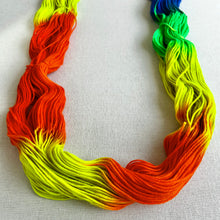 Load image into Gallery viewer, OOAK Variant of Birds of a Feather (Trial 2) Hand Dyed 100% Merino Wool Superwash Extra Soft DK Yarn