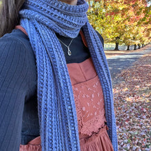 Load image into Gallery viewer, Against the Wind Scarf Crochet Pattern