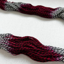 Load image into Gallery viewer, OOAK Variant (Trial 5) of Velvet -  Hand Dyed Marled Wool Yarn
