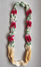 Load image into Gallery viewer, OOAK Variant of It’s Beginning to Look a Lot Like Christmas (Trial 10) Hand Dyed Merino Wool Superwash DK Yarn