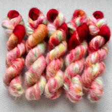 Load image into Gallery viewer, Phat Butt Hand Dyed 70% Superkid Mohair, 30% Mulberry Silk Yarn