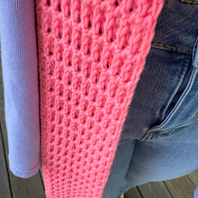 Load image into Gallery viewer, Sugar, Sugar (Strawberry Sugar Wafer) Scarf Crochet Pattern