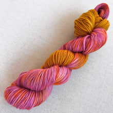 Load image into Gallery viewer, OOAK Variant (Trial 4) of Donut Go Breaking My Heart Hand Dyed Superwash Merino Wool Worsted Yarn