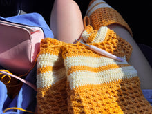 Load image into Gallery viewer, Sugar, Sugar (Strawberry Sugar Wafer) Shawl Crochet Pattern