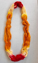 Load image into Gallery viewer, OOAK Variant (Trial 8) of Upside Down Hand Dyed Merino Wool & Nylon Superwash Yarn