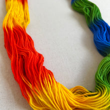 Load image into Gallery viewer, OOAK Variant of Birds of a Feather (Trial 1) Hand Dyed 100% Merino Wool Superwash Extra Soft DK Yarn