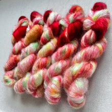 Load image into Gallery viewer, Phat Butt Hand Dyed 70% Superkid Mohair, 30% Mulberry Silk Yarn