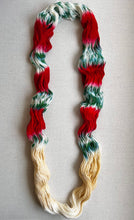 Load image into Gallery viewer, OOAK Variant of It’s Beginning to Look a Lot Like Christmas (Trial 16) Hand Dyed Merino Wool, Cashmere and Nylon Superwash Sock/Fingering Yarn
