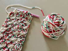 Load image into Gallery viewer, It’s Beginning to Look a Lot Like Christmas Hand Dyed 80% Superwash Merino Wool, 20% Baby Alpaca Worsted Yarn