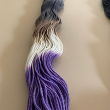 Load image into Gallery viewer, OOAK Variant of Amethyst (Trial 2) Hand Dyed Superwash Merino Wool & Nylon Sparkle Sock Yarn