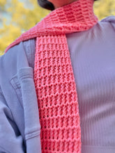 Load image into Gallery viewer, Sugar, Sugar (Strawberry Sugar Wafer) Scarf Crochet Pattern