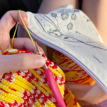 Load image into Gallery viewer, Yarnacles Large Notions/Small Project Pouch