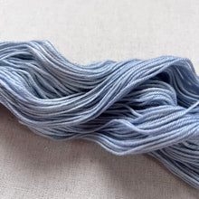 Load image into Gallery viewer, OOAK Variant (Trial 8) of Blue Jeans - Hand Dyed Extrafine Merino Wool, Cashmere & Mulberry Silk Superwash Yarn