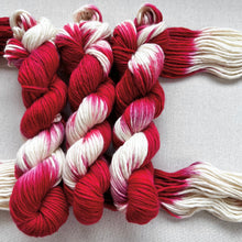 Load image into Gallery viewer, Variant Batch (Trial 4) of Velvet - Hand Dyed Merino Wool and Camel Worsted Yarn