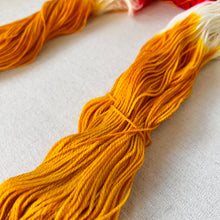 Load image into Gallery viewer, OOAK Variant (Trial 7) of Upside Down Hand Dyed Merino Wool & Nylon Superwash Yarn